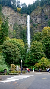 Multnomah Falls in Portland, OR. Too lovely, but very busy. 